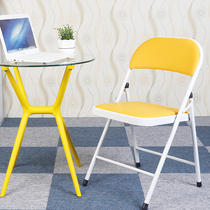 Simple folding chair Backrest chair Household portable office chair Conference chair Simple stool Computer chair Training chair