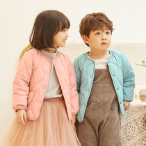 Concoat children light and thin down clothes liner girls autumn and winter baby jacket boy among boys baby clothes
