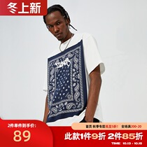 ZONOS 2021 summer new cashew flower short sleeve T-shirt male letter print loose hip hop casual tide half sleeve
