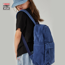 VISION Street Wear Men and women Childrens canvas logo Double shoulder bag childrens clothing 22 Spring new