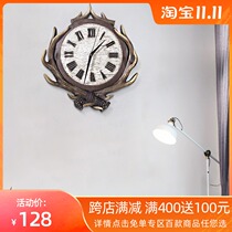 Nordic decorative living room wall clock silent clock personality creative fashion simple home atmosphere bedroom clock