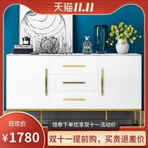 Light luxury marble sideboard modern minimalist home porch cabinet Nordic dining room living room multifunctional lockers