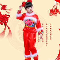 New Years Day Childrens Sprouts Songs Show Costumes Toddlers Happy Opening Doors Red Dancing Costumes Don dresses and drugdresses male girls