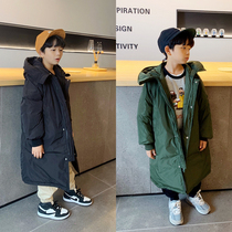 Boy long duck down jacket 2019 new childrens clothing childrens winter coat