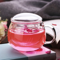 Cute household tea cup tea filter belt Cup Cup glass with cover office male drinking cup children