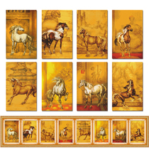 ABV San Pure Cotton Precision Cross embroidery Chinese famous painting Qianlong Baijun complete set of 6 meters 8 pieces of eight junction