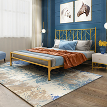 Tiantan furniture iron bed simple modern double iron frame bed 1 8 meters 1 5m upgraded thick single bed iron bed