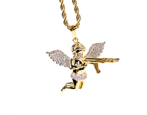 revenge Angel Necklace Revenge Gun Angel Pendant Necklace for men and women Clavicle Chain hiphop