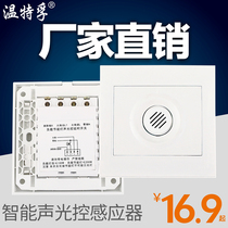 Wintertefu voice control switch lamp head sound and light control corridor delay sensor switch