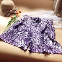 Summer loose shorts thin outside wearing women saysings Silk Conspico Slim Casual Pants Skirt Trousers Butterfly Knot large size