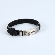 New adjustable twelve constellation mens couple bracelet sand surface custom simple multi-color optional silicone bracelet