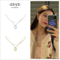 Authorized Abyb Charming oil painting art frame double necklace