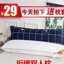 Pillow core pillow adult plus lengthened plus high cotton pillow headboard couple double 2019 extra long