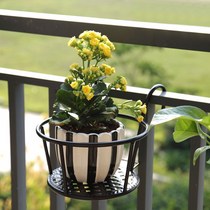 (Buy two hair three) iron railing guardrail flower frame hanging hanging balcony hanging orchid green flower pot shelf