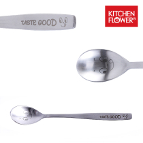 TASTE GOOD Imported Stainless Steel Coffee Spoon Smiles Mini Small Spoon Stir Spoon Coffee Spoon 1P