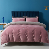 (Q BB) thick baby velvet warm coral velvet flannel four-piece milk velvet winter bedding double-sided