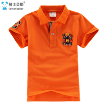 Boy Clothing Boy Turned Polo Shirt Summer New T-shirt CUHK Child Pure Cotton Short Sleeve Casual Body Shirt Child Han Edition