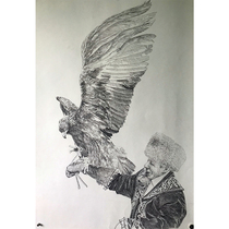 Xinwei Eagle Hunter paper new pen drawing