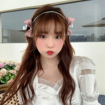 Cream Adolescent Butterfly Knot Hair Stirrup Cute Pink Summer Cloth Art Water Drill Card With Sweet Side Full Drill Stirrup