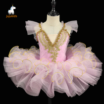 Childrens choreography little swan girls performance clothes soft gauze skirt new princess skirt fluffy gauze skirt performance costume