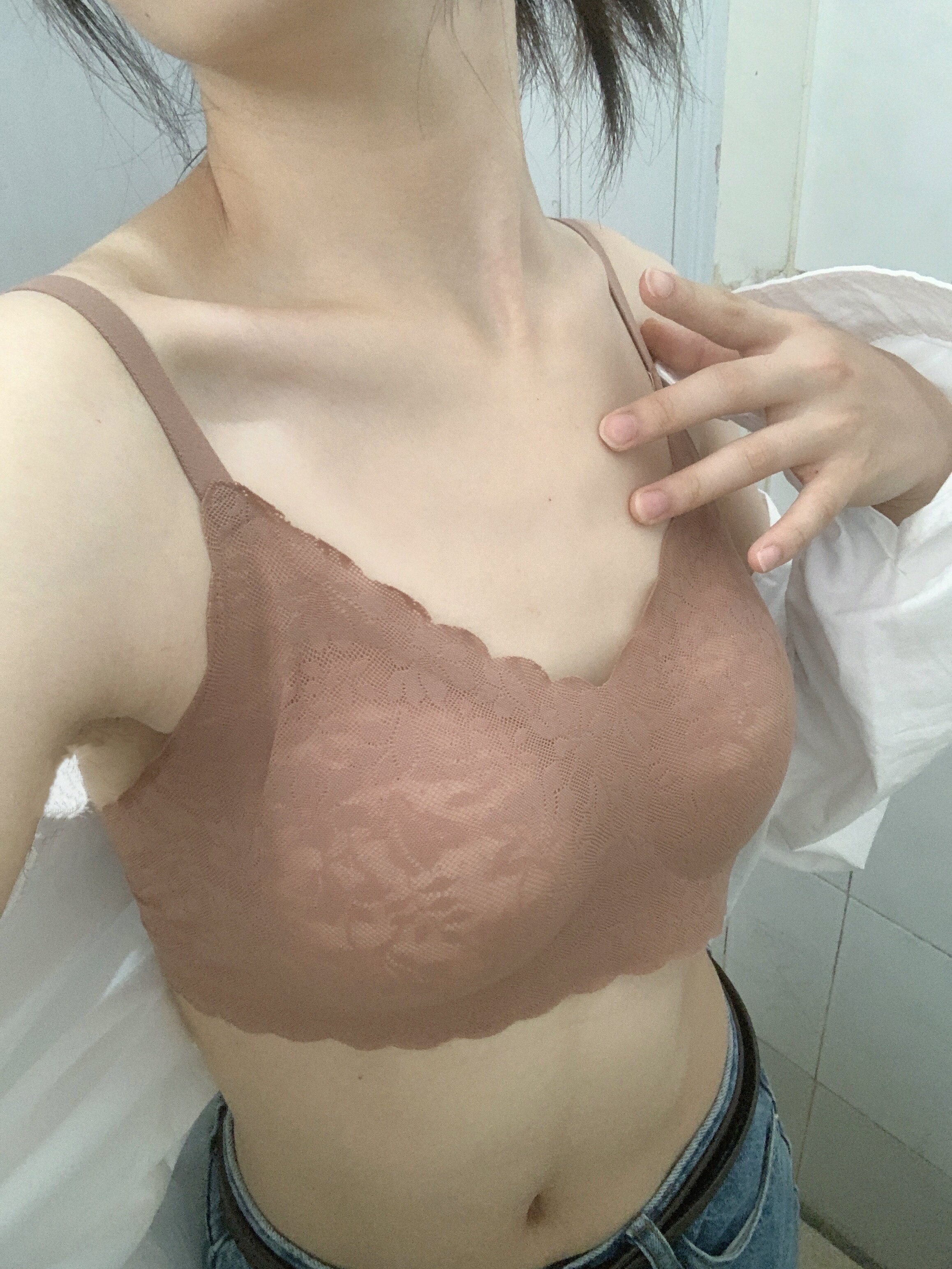 【小海豚内衣】伊维斯小胸显大文胸微聚拢设计自然挺拔蕾丝元素精致浪漫