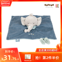 Belgian nattou baby towel can be imported 0-1 year old newborn toy pacifying baby sleeping artifact