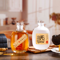 Glass wine bottle empty bottle thick and sealed high-grade household small liquor fruit wine wine one catty of gift distribution