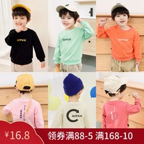 Boys clothes 2020 new spring and autumn childrens clothing childrens baby pullover 1 year old 3 foreign style base shirt children tide