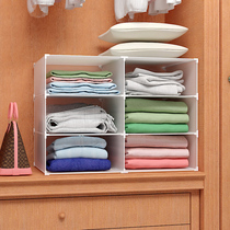 Wardrobe partition layered storage rack clothes finishing storage artifact wardrobe partition partition cabinet compartment partition partition
