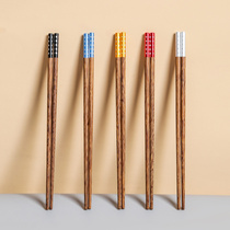 Star chicken wing wood chopsticks non-slip mildew household high temperature resistance one person a pair of wood natural quick son high-grade suit