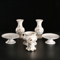 Buddha Supplies Buddha Former Lotus Ceramic Incense Stove for the Buddhas fragrant cylinder Water supply Cup vase for fruit tray