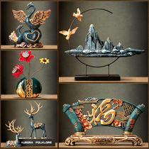 Chinese deer ornaments ceramic vases living room wine cabinet TV cabinet porch study new home office gifts