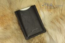 Genuine leather cutting sleeve headlayer Napa cow leather pure handmade custom NAPPA leather 6 card pack High-end Business Models