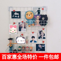 Japan-style Net Sheet Special Stick Hook 4 Clothing Right Angle Net Rack Hook Dormitory Mesh Sheet Photo Wall Containing Hanging Basket