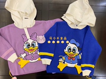 (No Membership Regret) Autumn winter new male and female baby Tang old duck Deb printed children sweaters