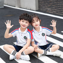 Kindergarten Garden Clothing Summer Clothing Sports College Wind Elementary School Uniforms Suit Children Short Sleeve Class Clothes Summer Graduation Photos