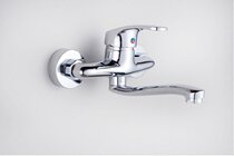 All copper in-wall kitchen faucet Hot and cold single-handle vegetable basin sink Laundry pool mixing valve Household