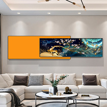 Modern simple living room decoration painting banner overlay combination light luxury hanging painting Nordic restaurant bedroom lucky deer mural