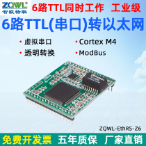 (Intelligent Nation Network )6 Road TTL Server Serve Cross-match to Pacific Network Module Server Industrial Class Modbus RTU TCP Gateway Transparent Transmission Conversion Gate