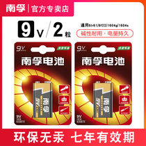 Nanfu battery 9v alkaline battery 2 grain square block multimeter universal laminated 1604s body temperature gun Jiuvolt 6f22 laminated infrared thermometers special instrument remote control