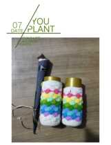 Handmade crochet milk cotton thread Cup bag Cup universal water Cup protective cover anti-scalding cup cover high-end custom creative