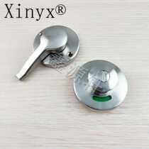 Bathroom partition hardware accessories Jingya thickened stainless steel door lock with handle latch lock Red and green indicator lock