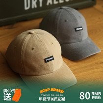 Acap washed peaked cap ins trendy brand womens hat suitable for round face soft top small standard baseball cap male big face big head