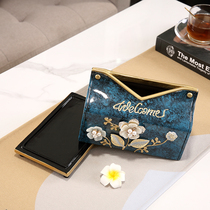 Tissue box living room light luxury drawing paper box home creative napkin paper box modern simple Nordic ins Wind paper box