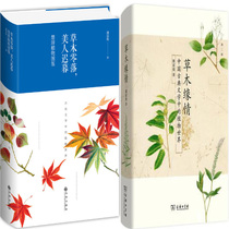 Plants and trees scattered Beauty Sunset: Chu Zi Plant Illustration Plants and Trees: The Plant World in Classical Chinese Literature 2 volumes by Pan Fujun Natural Science P