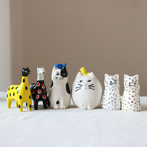 W1962 Outlet American Ceramic Hands for designer Styled Animal Seasoned Jar Cute Kitty Pepper Powder Bottle