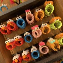 Japan USJ Universal Studios Sesame Street red Moppy cartoon cute plush hairband