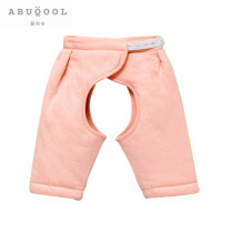 Aibugu baby autumn pants warm pants open file cotton belly pants baby boys and girls children open crotch pants adjustment