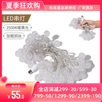 Pastoral Flute Camping Atmosphere Light String Interior Decoration Full of Star Lights Outdoor Usb String Light Battery Light Waterproof Led