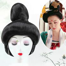 Ancient Dress Wig Broad head temperament 100 hitch your courtesary stylist headgear fashion Write a real whole high temperature silk Short straight hair cover
